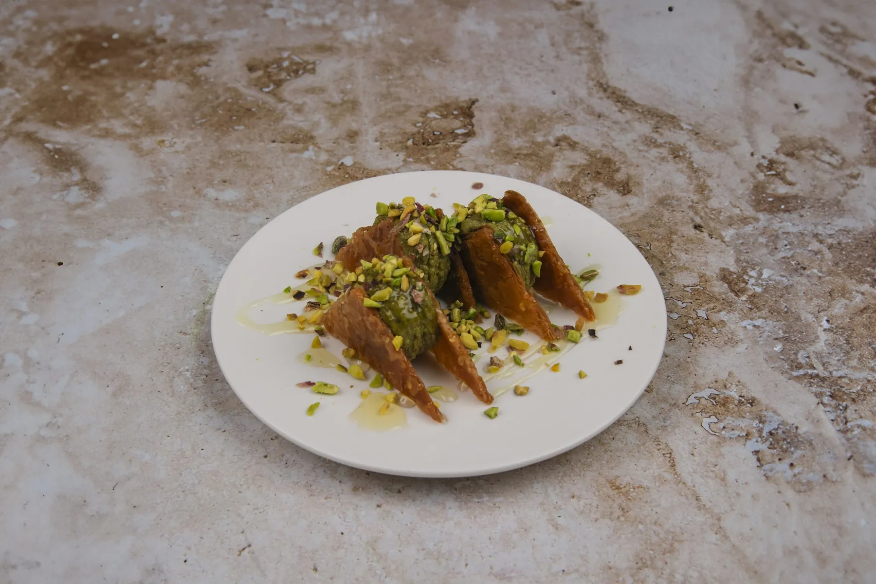 The chef’s crispy baklava