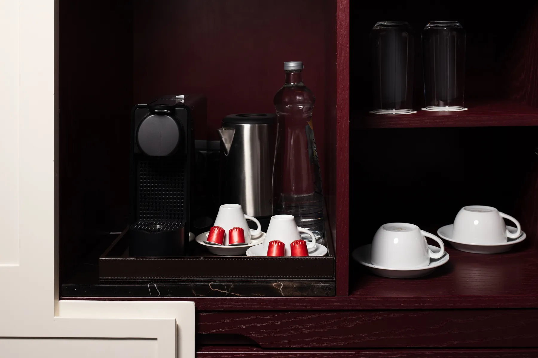 Minibar and Nespresso coffee station