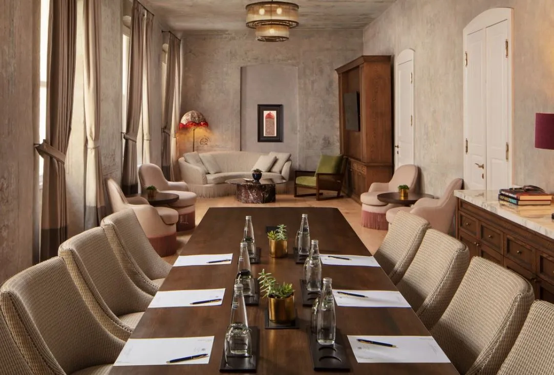 Room 1874 set as a boardroom